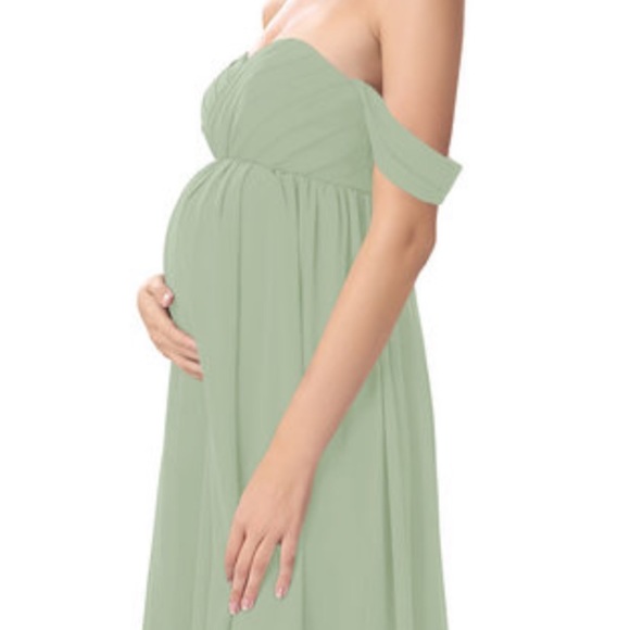 Azazie. Gemma. Chiffon Maternity Dress. - Picture 5 of 5